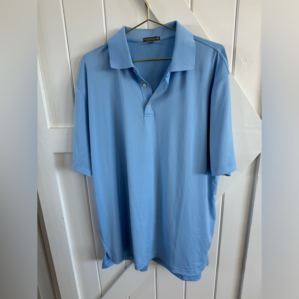 PETER MILLAR POLO SHIRT SUMMER COMFORT MENS WICKING GOLF SIZE XL
